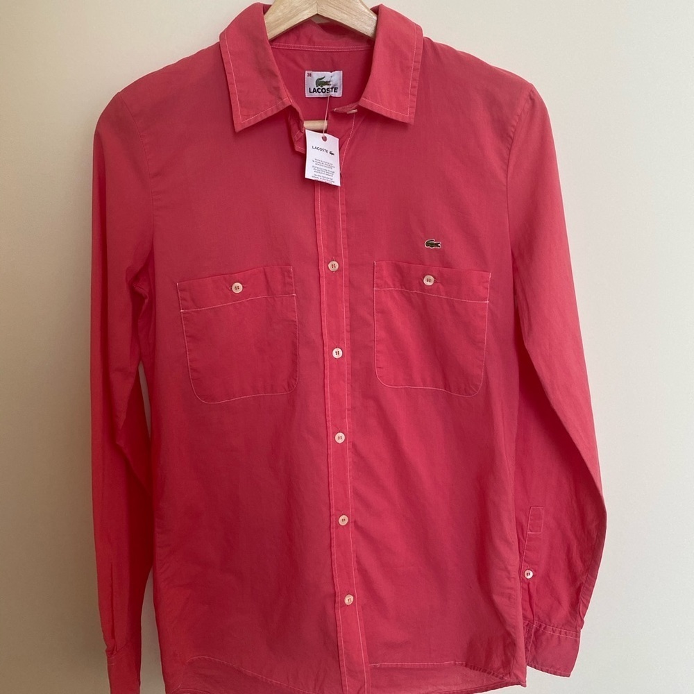 Lacoste shirt size 38 new with tag